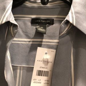 Ann Taylor Button down striped shirt size XS